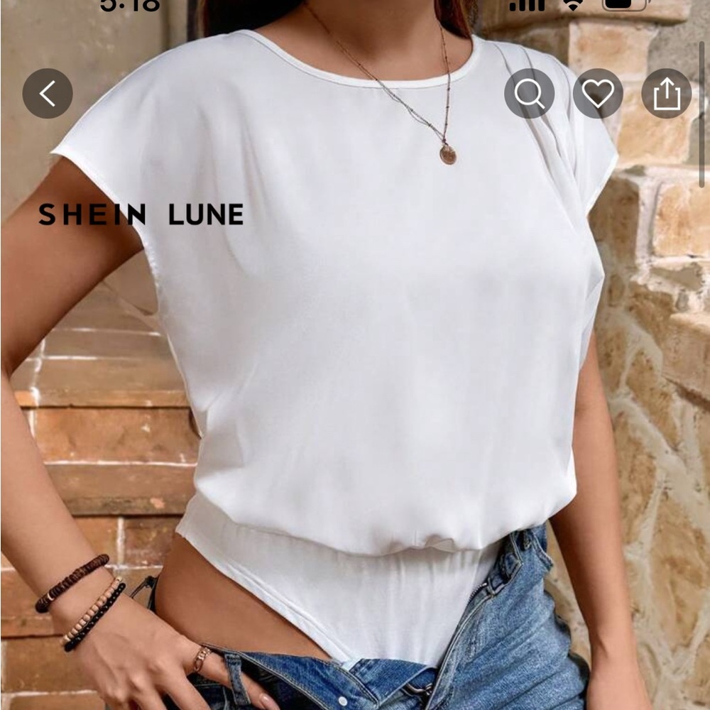 Women's White Top - Bodysuit